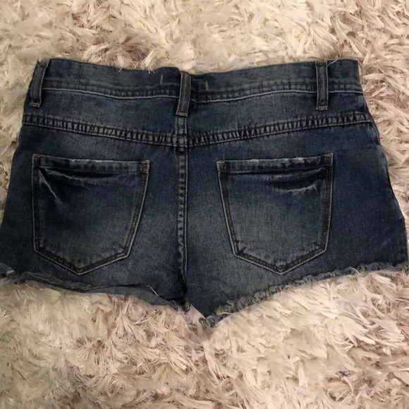 Free people frayed jean shorts - Picture 6 of 8